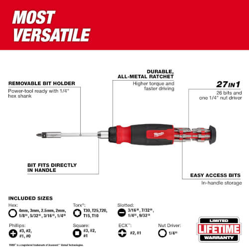 Main product image of 27-in-1 Ratcheting Multi-Bit Screwdriver