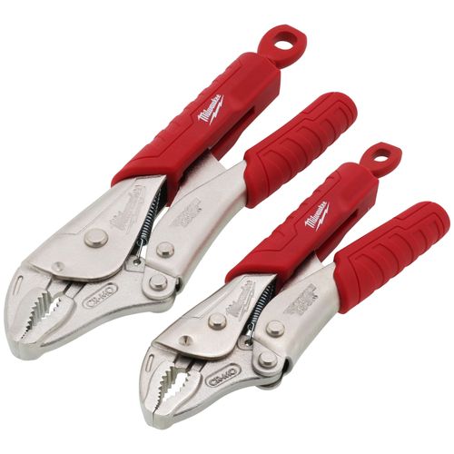 2 Piece Curved Jaw Locking Pliers Set