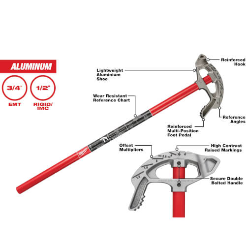 Main product image of 3/4" EMT Aluminum Conduit Bender