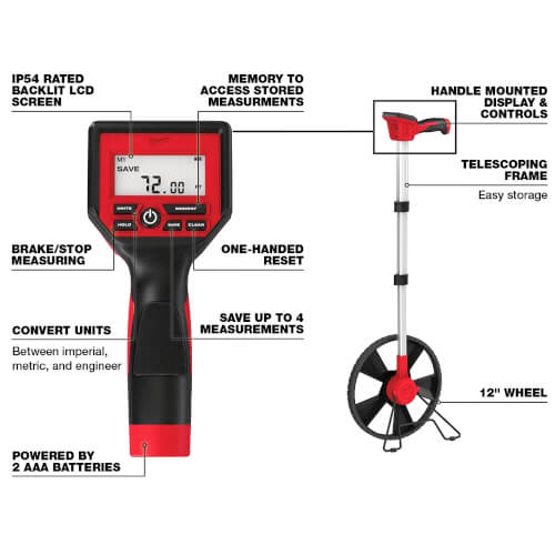 Main product image of 12" Digital Measuring Wheel
