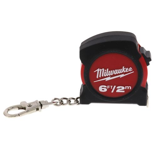 Milwaukee 48-22-5506 6-Foot Keychain Tape Measure – SAE, Steel, Portable