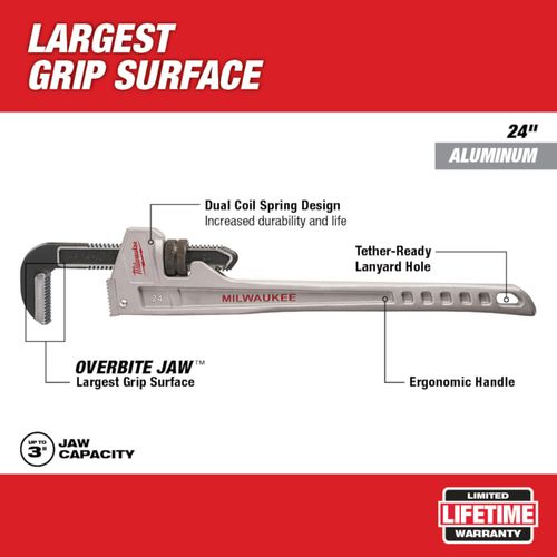 Main product image of 24" Aluminum Pipe Wrench