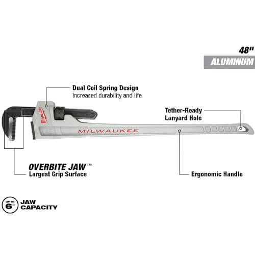 Main product image of 48" Aluminum Pipe Wrench