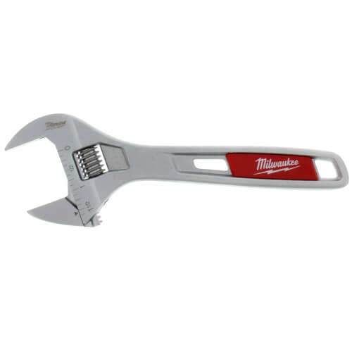 thumbnail image 2 of Milwaukee 8" Wide Jaw Adjustable Wrench – 48-22-7508 – Chrome Plated Alloy Steel 2 of 2