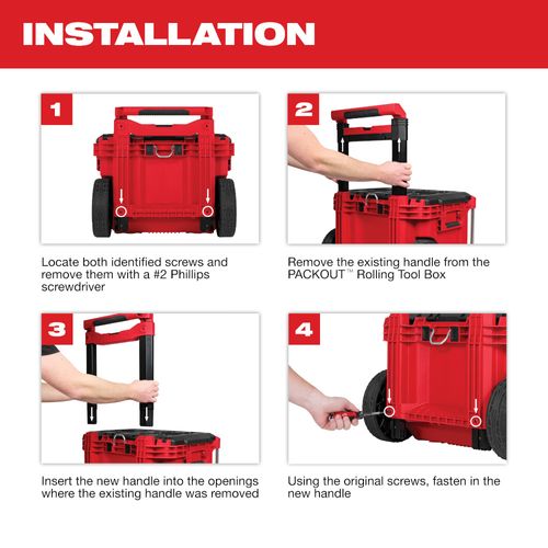 Main product image of Low-Profile Handle for PACKOUT Rolling Tool Box