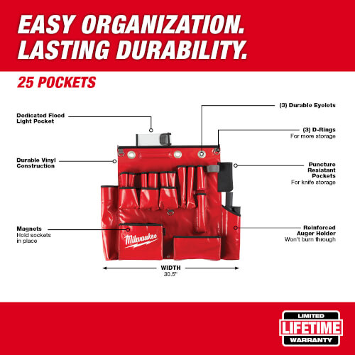 Main product image of Lineman's 25 Pocket Aerial Tool Apron