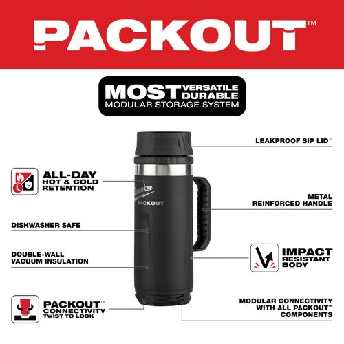 Main product image of PACKOUT 18 oz. Insulated Mug with Sip Lid