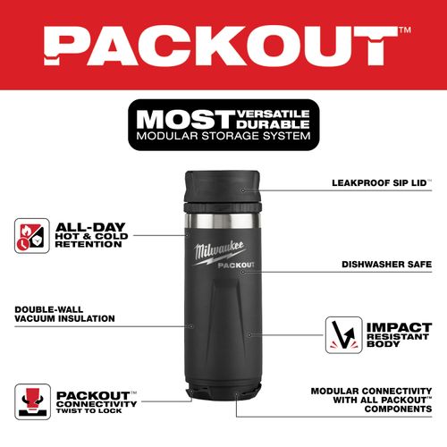 Main product image of PACKOUT 18 oz. Insulated Bottle with Sip Lid