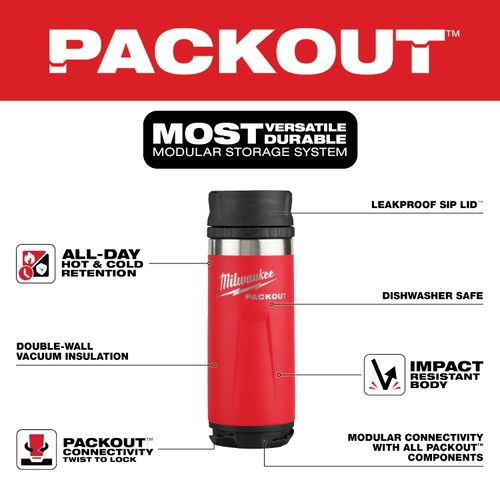 Main product image of PACKOUT 18 oz. Insulated Bottle with Sip Lid