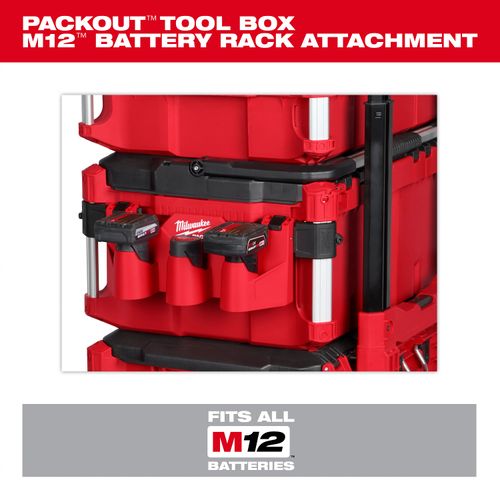 Main product image of PACKOUT Tool Box M12 Battery Rack Attachment