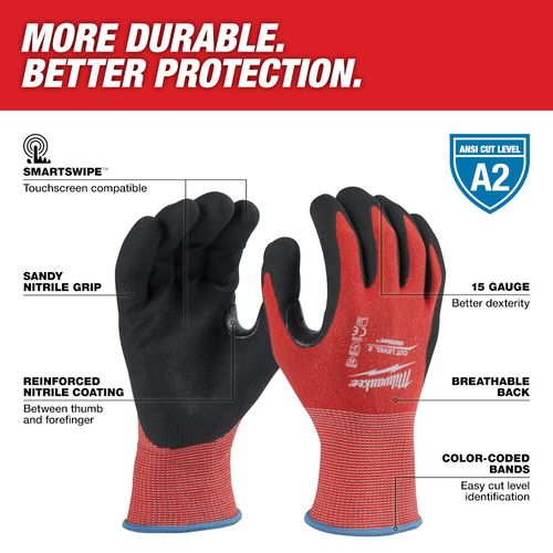 Main product image of Cut Level 2 Nitrile Dipped Gloves (L)