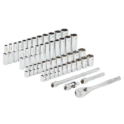 Main product image of 1/4" Drive Ratchet & Socket Set, SAE & Metric (50 Pieces)