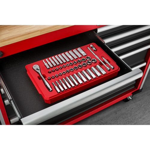 Main product image of 1/4" Drive Ratchet & Socket Set, SAE & Metric (50 Pieces)