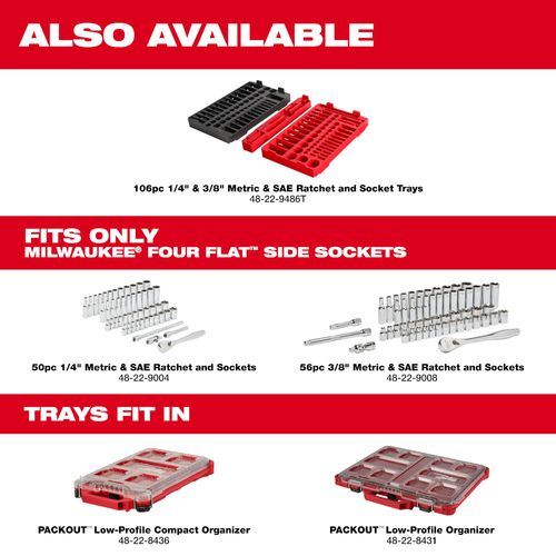 Main product image of 1/4" Drive Ratchet & Socket Set, SAE & Metric (50 Pieces)