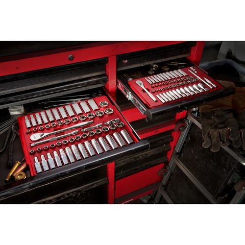 Main product image of 1/4" Drive Ratchet & Socket Set, SAE & Metric (50 Pieces)