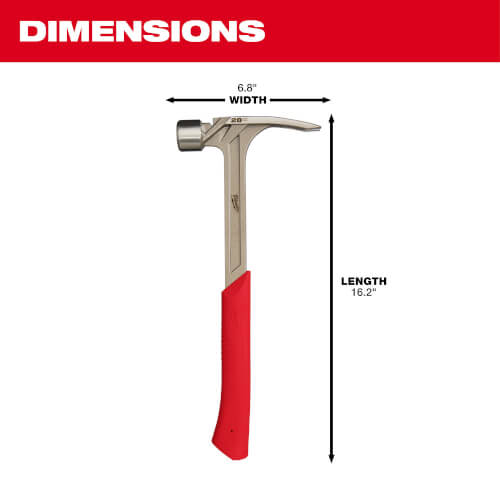 Main product image of 28oz Milled Face Framing Hammer