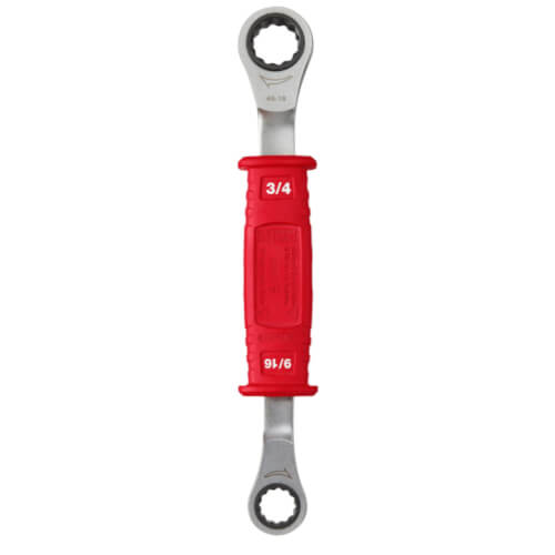 Main product image of 2-in-1 Lineman's Insulated Ratcheting Box Wrench