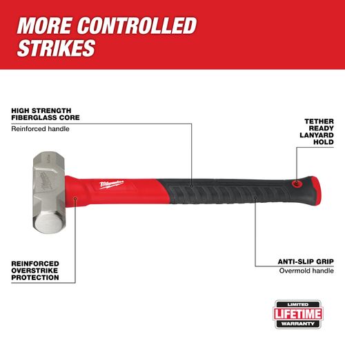 Main product image of 2.5lb Fiberglass Engineer Hammer