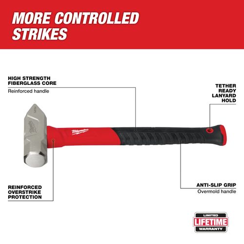 Main product image of 2.5lb Fiberglass Cross Peen Hammer