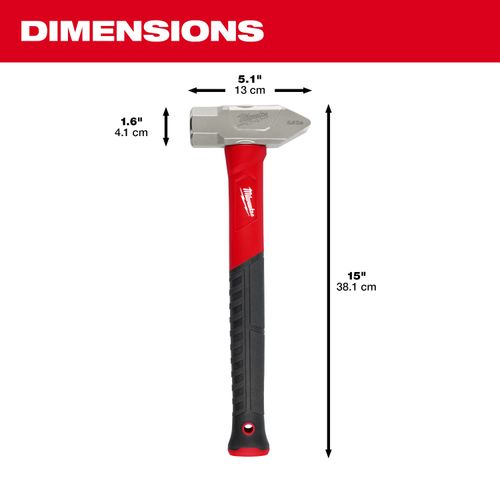 Main product image of 2.5lb Fiberglass Cross Peen Hammer