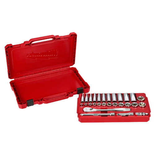 Main product image of 3/8" Drive 28pc Ratchet & Socket Set- SAE