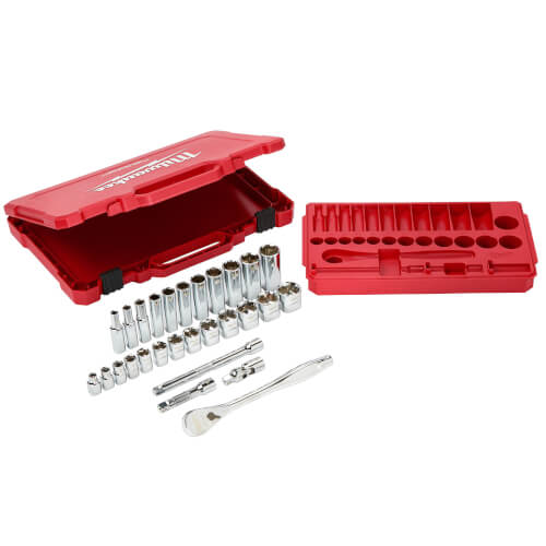 Main product image of 3/8" Drive 28pc Ratchet & Socket Set- SAE