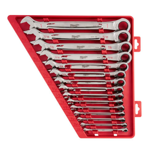 Main product image of 15 Piece Ratcheting Combination Wrench Set - SAE