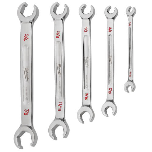 Main product image of 5 Piece Double End Flare Nut Wrench Set - SAE