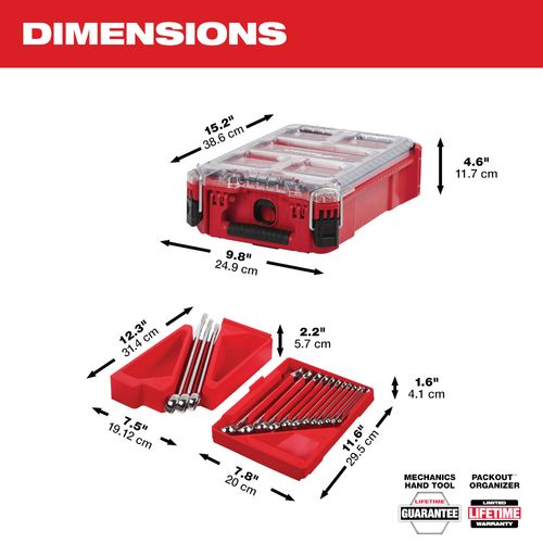 Main product image of 15-Piece SAE Combination Wrench Set w/ PACKOUT Compact Organizer