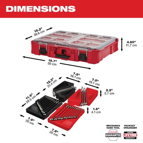 Main product image of 30-Piece Metric & SAE Combination Wrench Set w/ PACKOUT Organizer