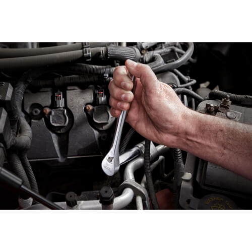 Main product image of 1/4" & 3/8" Drive Metric & SAE Ratchet & Socket Set with PACKOUT Low-Profile Organizer (106 Piece)