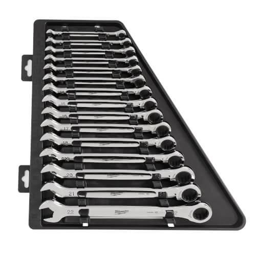 Main product image of 15 Piece Ratcheting Combination Wrench Set - Metric