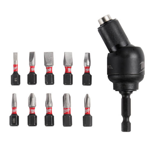 Main product image of 11 Piece Shockwave 30° Knuckle Pivoting Bit Holder & Bit Set