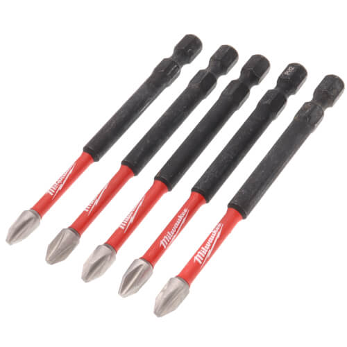 Main product image of 3-1/2" PH2 Shockwave Power Bit (5 Pack)