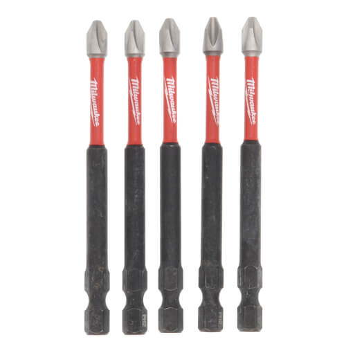 Main product image of 3-1/2" PH2 Shockwave Power Bit (5 Pack)