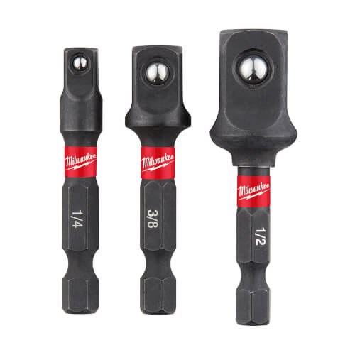 Main product image of Shockwave Impact HEX Shank Socket Adapter Set (1/4", 3/8", 1/2")