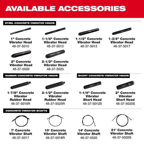 Main product image of 1-1/4" Concrete Vibrator Short Head