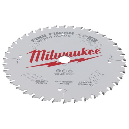Main product image of 6-1/2" Fine Finish Wood Cutting Circular Saw Blade w/ 40 ATB Teeth, 5/8" Arbor