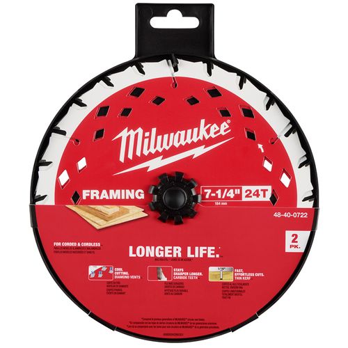 Main product image of 7-1/4" 24T Framing Circular Saw Blade (2 Pack)