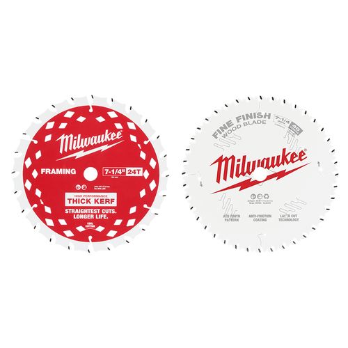 Main product image of 7-1/4" 24T Framing and 40T Fine Finish Circular Saw Combo Pack (2 Pack)