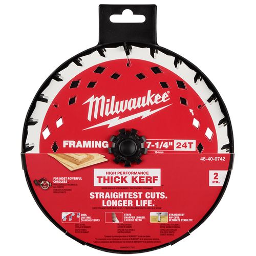 Main product image of 7-1/4" 24T Thick Kerf Framing Circular Saw Blade (2 Pack)