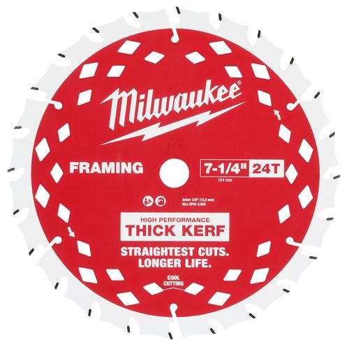 Main product image of 7-1/4" 24T Thick Kerf Framing Circular Saw Blade (2 Pack)