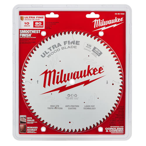 Main product image of 10" Ultra Fine Finish Wood Cutting Circular Saw Blade w/ 80 ATB Teeth, 5/8" Arbor
