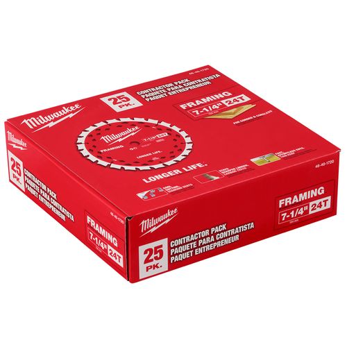 Main product image of 7-1/4" 24T Framing Circular Saw Blade Contractor Pack (25 Pack)