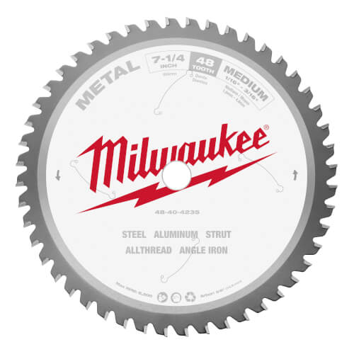 Main product image of 7-1/4" Metal Cutting Circular Saw Blade w/ 48 ATB Teeth, 5/8" Arbor