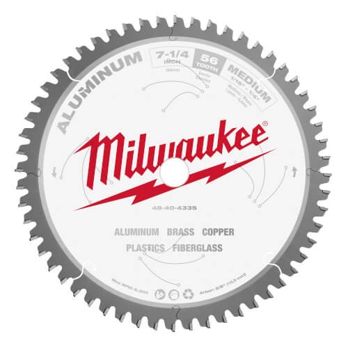 Main product image of 7-1/4" Aluminum Cutting Circular Saw Blade w/ 56 ATB Teeth, 5/8" Arbor