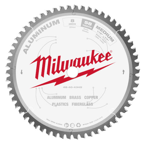 Main product image of 8" Aluminum Cutting Circular Saw Blade w/ 58 ATB Teeth, 5/8" Arbor