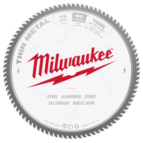 Main product image of 14" Thin Metal Cutting Circular Saw Blade w/ 90 ATB Teeth, 1" Arbor