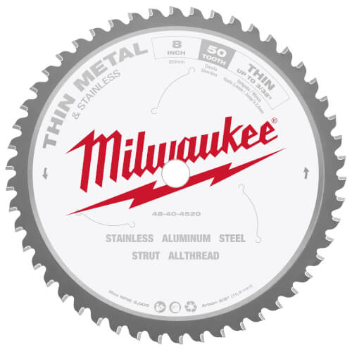 Main product image of 8" Metal Cutting Circular Saw Blade w/ 50 ATB Teeth, 5/8" Arbor