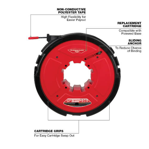 Main product image of M18 FUEL Angler 100' Non Conductive Polyester Pulling Fish Tape Replacement